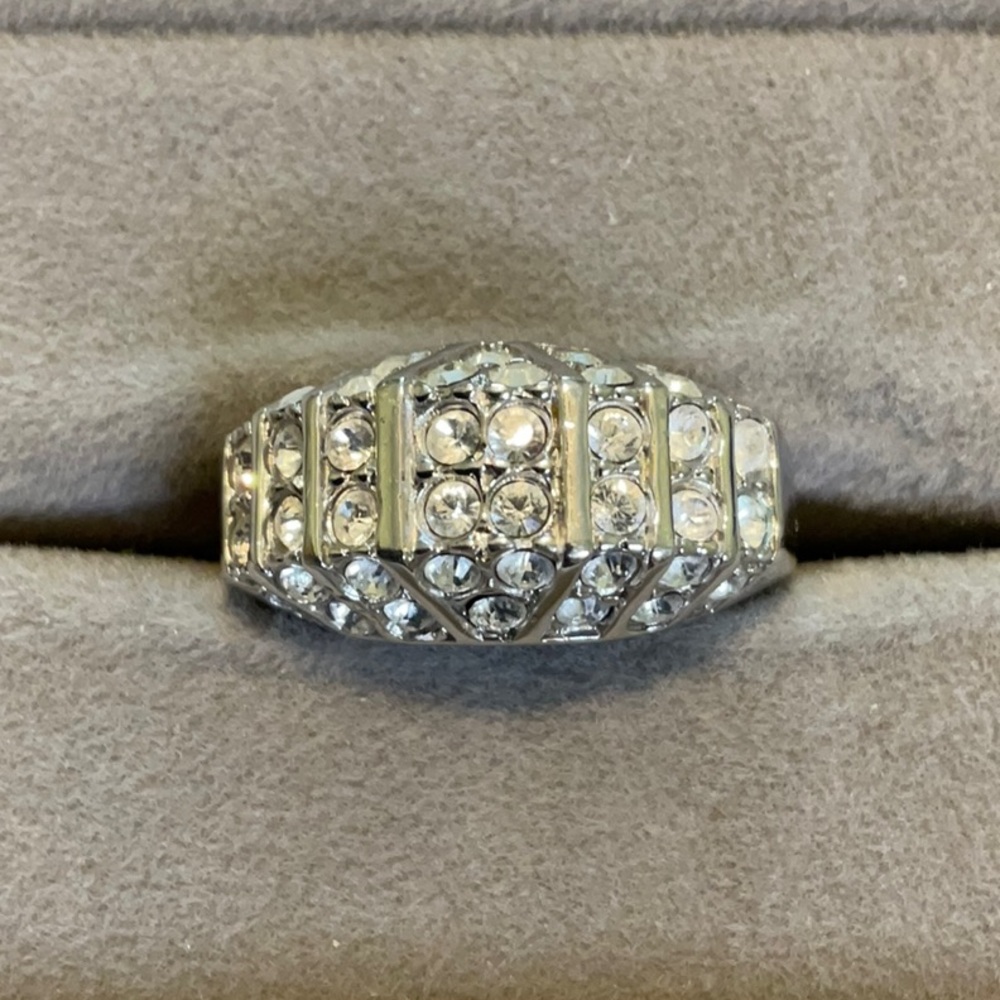 Sterling Silver 925 CZ Cluster Ring